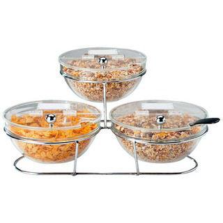 Assheuer+Pott アッシュホイヤー＋ポット ガラス　ブッフェスタンド３個入　１１８９３　小