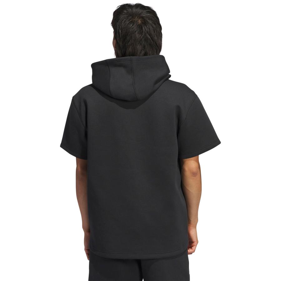 adidas アディダス 【ユニセックス】ダグアウト 半袖 パーカー 【ブラック】【Lサイズ】 JRY93 adidas アディダス 【ユニセックス】ダグアウト 半袖 パーカー
