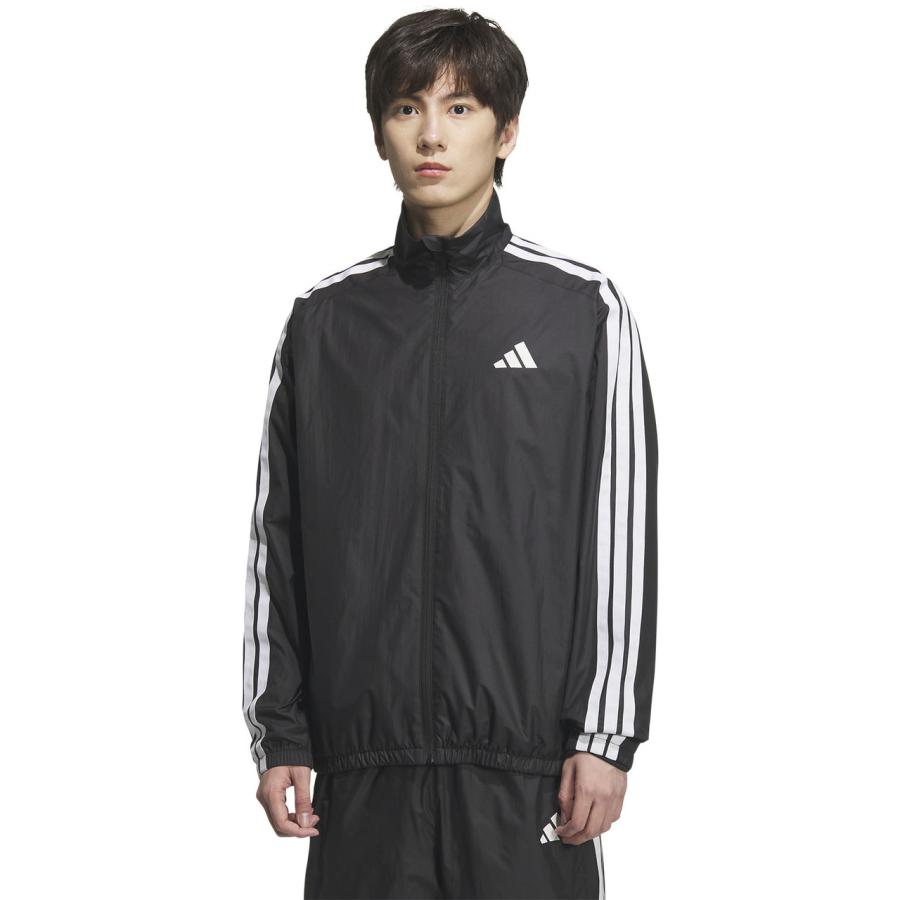 レアadidas(アディダス) スリーストライプスレザージャケットサイズM adidas】ADILENIUM SEASON 3 VINTAGE FAUX レザー ジャケット (adidas