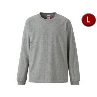 United Athle/ユナイテッドアスレ  7.1オンス ロングスリーブTシャツ(1.6インチリブ) メンズ Lサイズ (ミックスグレー) CAB-426201-6｜murauchi3