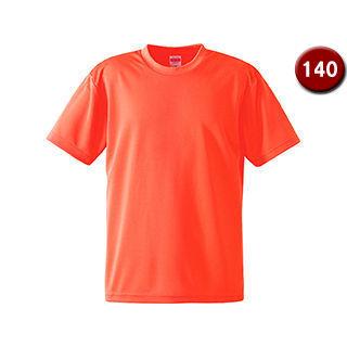 United Athle ユナイテッドアスレ  4.1オンス ドライアスレチック Tシャツ 140サイズ (蛍光オレンジ) 590002C-113