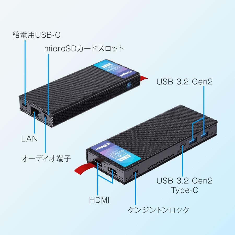 HiMeLe ハイメレ Intel Processor N100搭載ファンレスミニPC PCG02 Pro