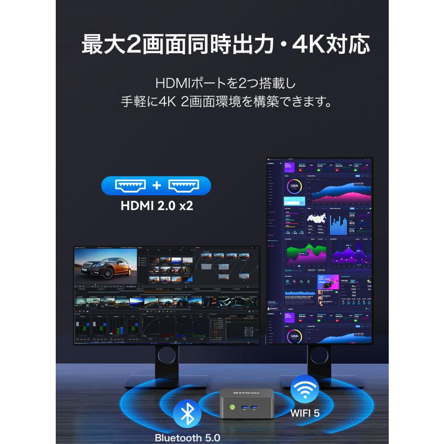 GMKtec ミニPC Nucbox G3S(Intel N95/メモリ8GB/SSD256GB/光学ドライブ