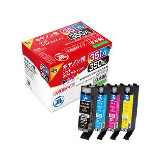 JIT/ジット 在庫限り キヤノン BCI-351XL+350XL/4MP(大容量) 4色マルチ