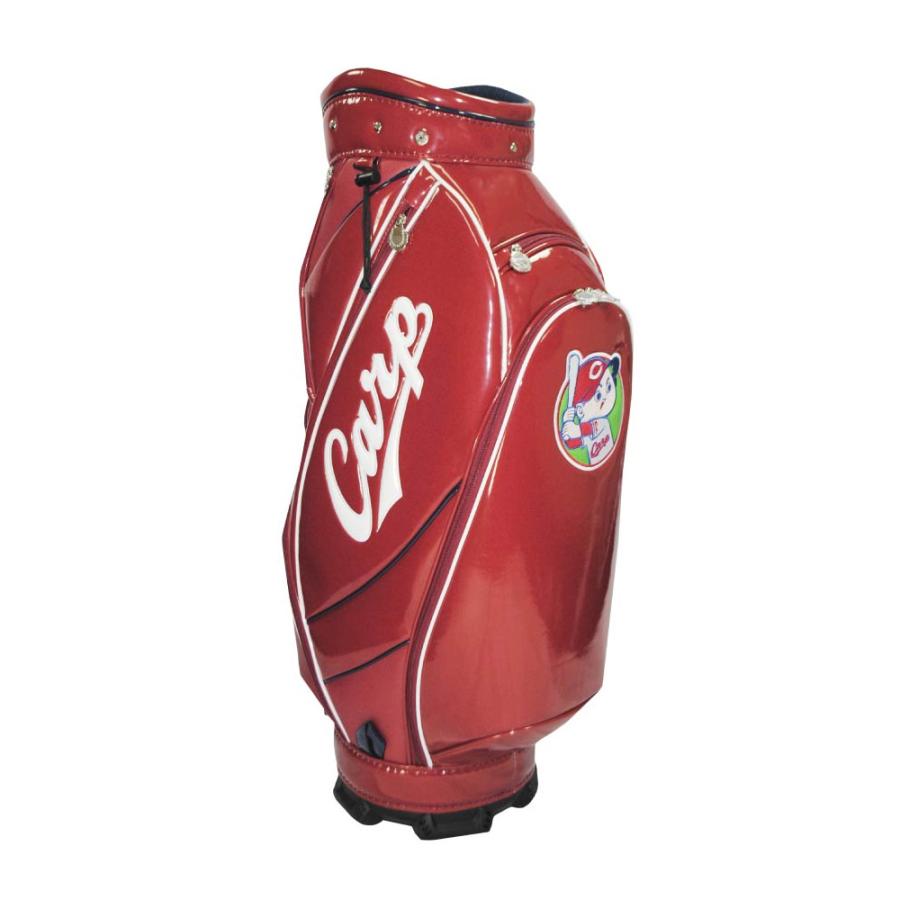 カープ　キャディーバッグ LEZAX/レザックス 広島東洋カープ キャディバッグ【レッド