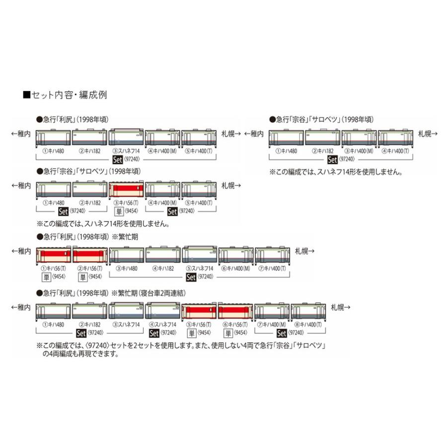 TOMIX トミックス JR キハ400系急行ディーゼルカー（利尻）セット 97240 |  | 06