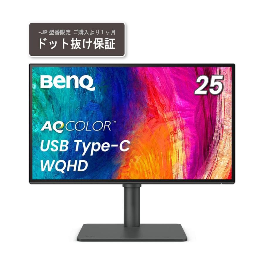 BenQ ベンキュー IPSパネル WQHD対応25型ワイド液晶ディスプレイ 