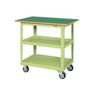 SAKAE/サカエ スーパーワゴン高さ調整タイプ(ナイロンウレタン車・天板付) TEKR-400TNU SAKAE⁄サカエ スーパーワゴン高さ調整タイプ(ナイロンウレタン車・天