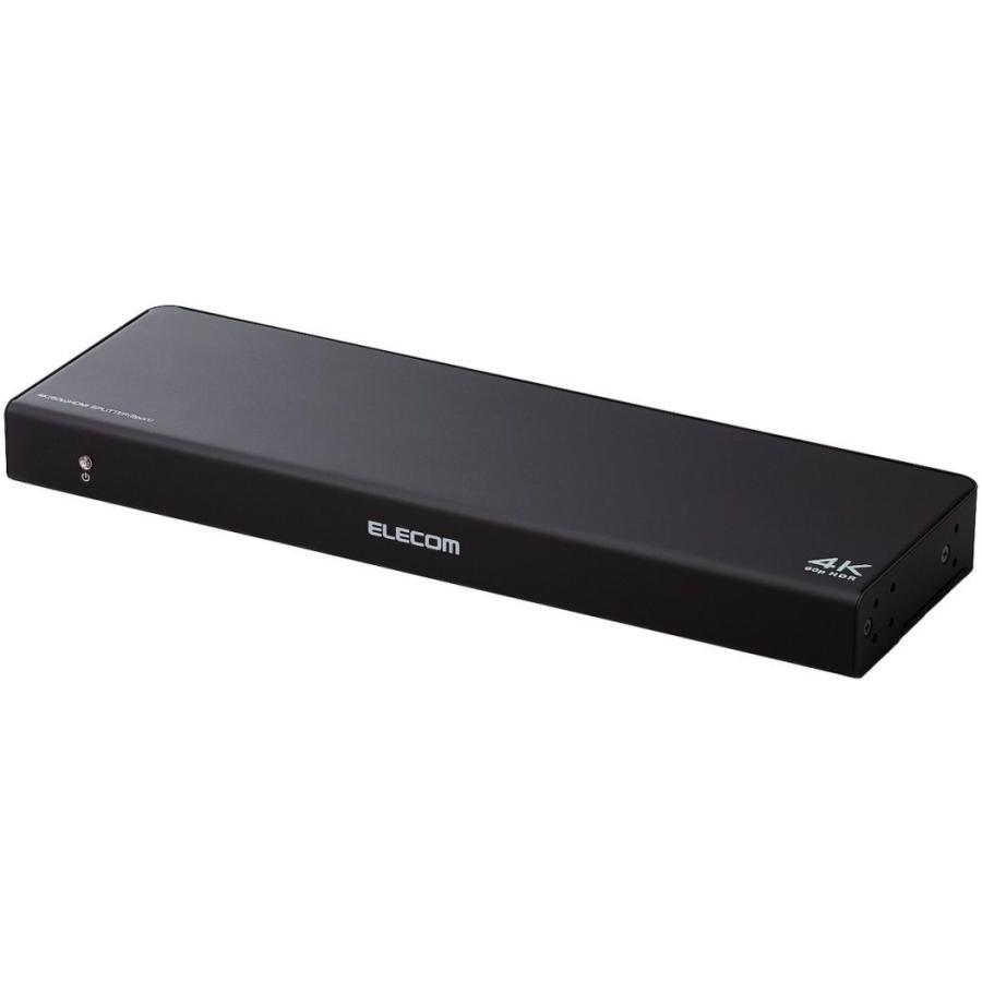 ELECOM（エレコム） HDMI分配器 4K60p対応 1入力 8出力 VSP-HDP18BK