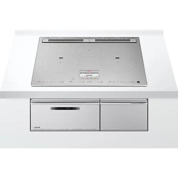 HITACHI 日立 HT-N100STF　ビルトイン3口IH N100Tシリーズ プレミアムシルバー【60ｃｍ】【単相200V】 日立（HITACHI） HT-N100STF ビルトイン3口IH N100Tシリーズ