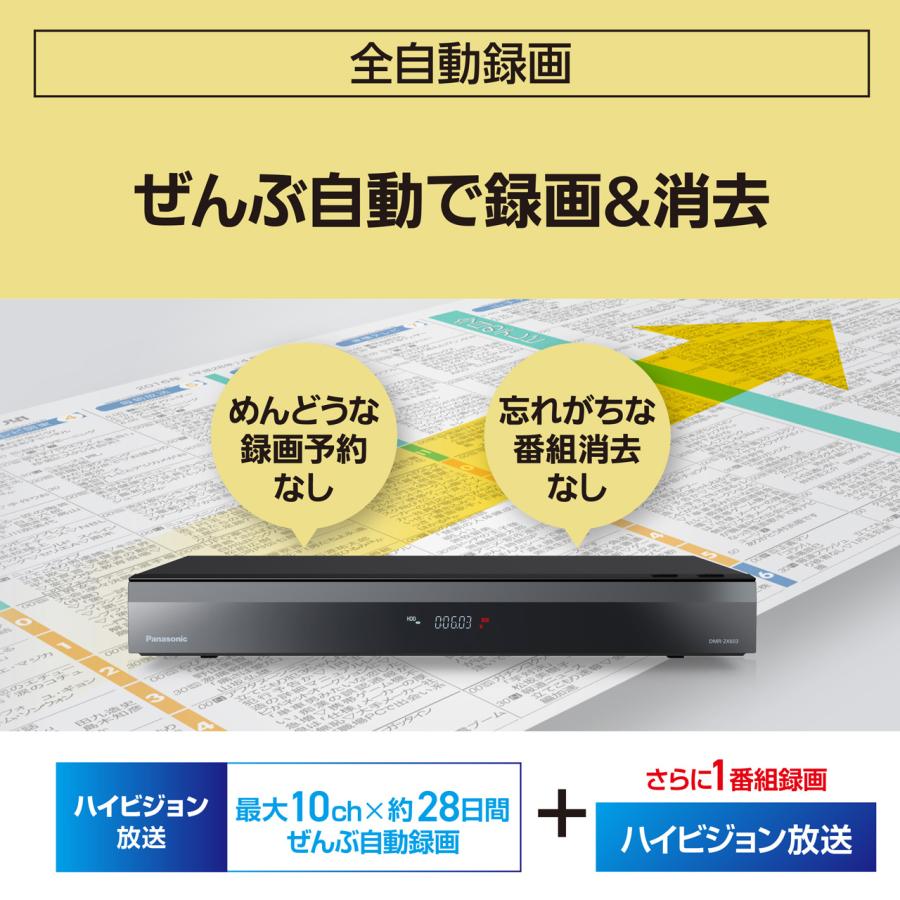 Panasonic パナソニック DMR-2X603 6TB ブルーレイディスクレコーダー 全自動ディーガの画像