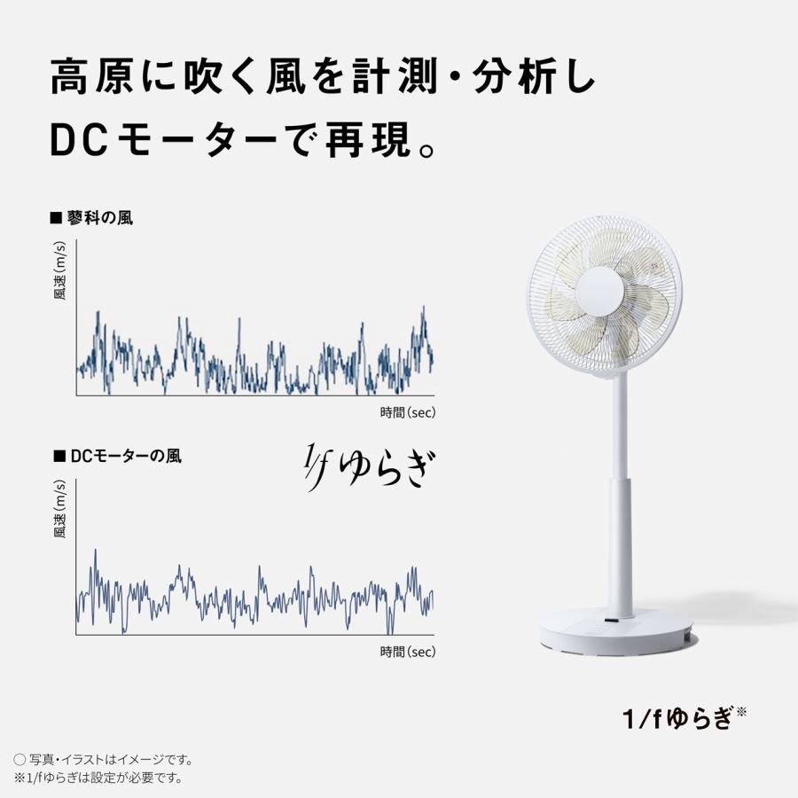 Panasonic パナソニック F-C337B(W) DCモーター リビング扇　７枚羽根 ホワイト リモコン付き｜murauchi3｜04