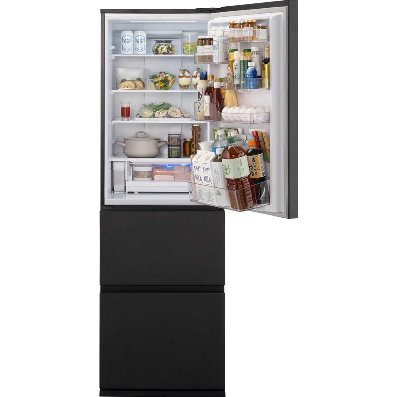 【5年間延長保証込】Panasonic パナソニック 冷蔵庫 右開き3ドア 365L WSタイプ NR-C37WS2 K「Aエリア限定配送」の画像
