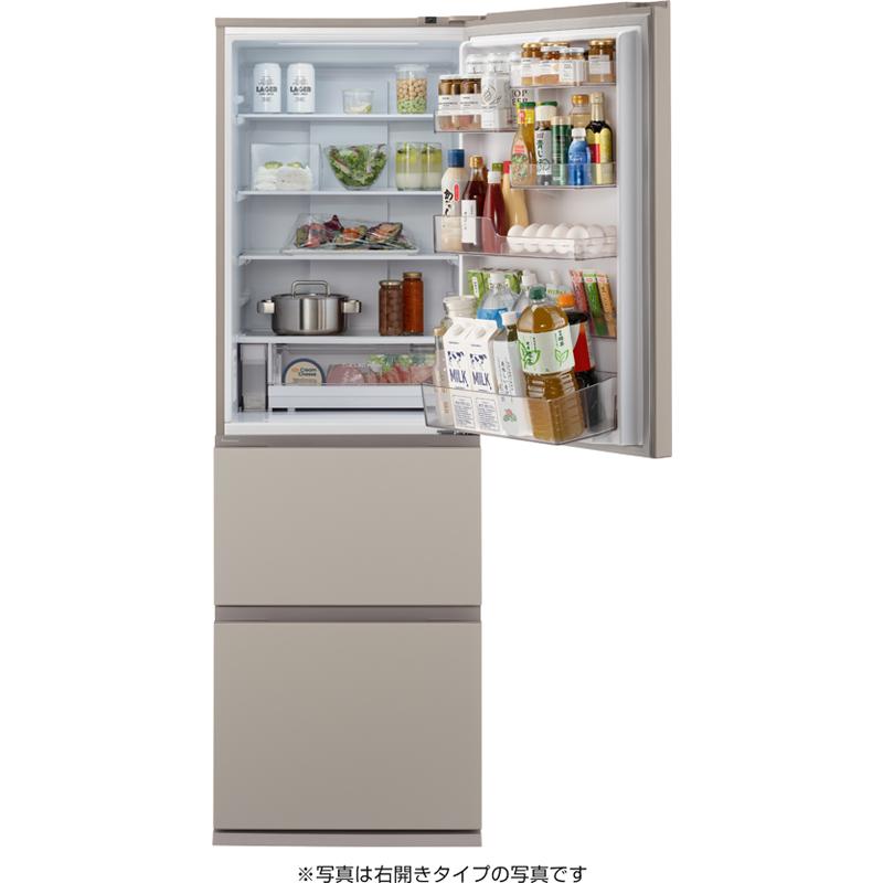【5年間延長保証込】Panasonic パナソニック 冷蔵庫 左開き3ドア 365L ESタイプ NR-C37ES2L C「Aエリア限定配送」の画像
