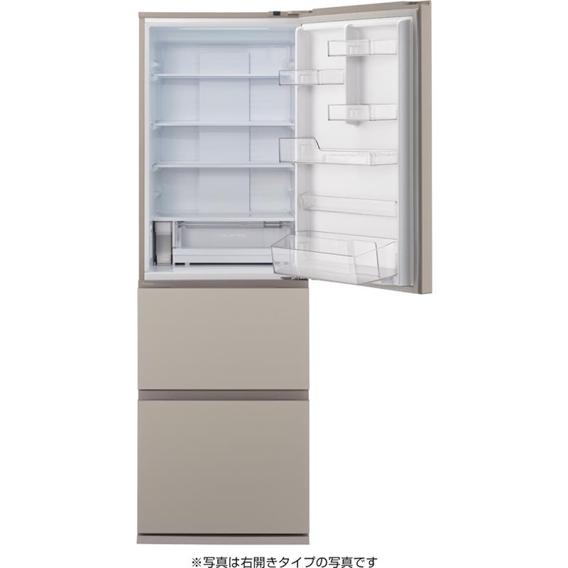 【5年間延長保証込】Panasonic パナソニック 冷蔵庫 左開き3ドア 365L ESタイプ NR-C37ES2L C「Aエリア限定配送」の画像