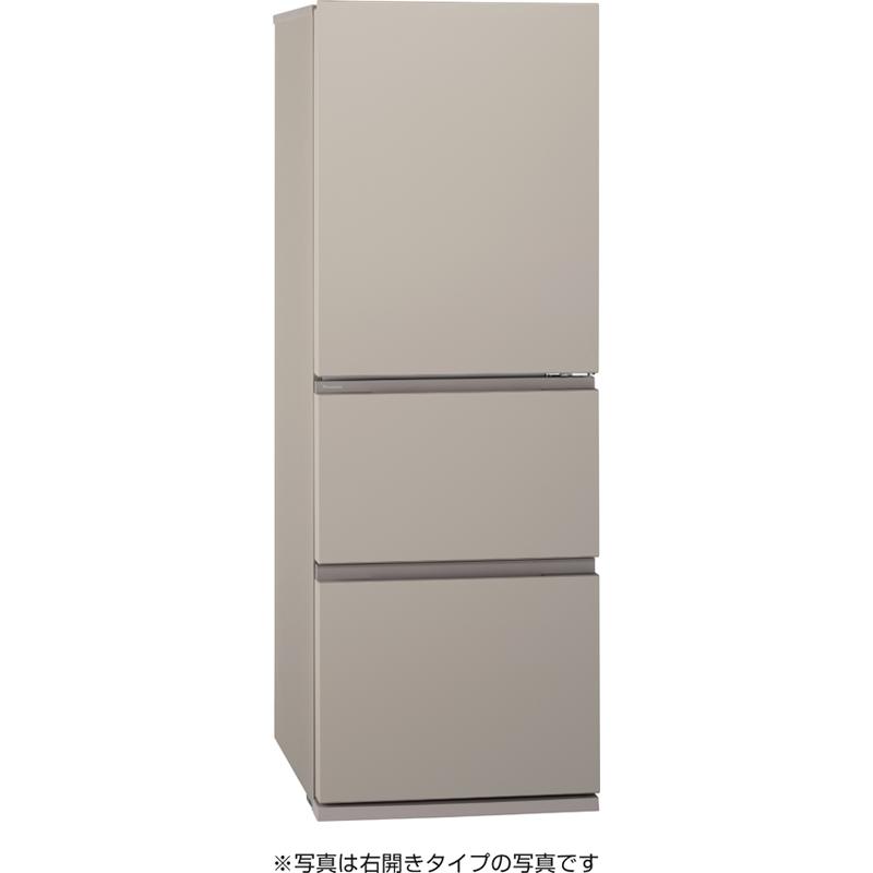 【5年間延長保証込】Panasonic パナソニック 冷蔵庫 左開き3ドア 326L ESタイプ NR-C33ES2L C「Aエリア限定配送」の画像