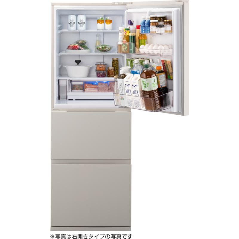 【5年間延長保証込】Panasonic パナソニック 冷蔵庫 左開き3ドア 326L JSタイプ NR-C33JS2L C「Aエリア限定配送」の画像