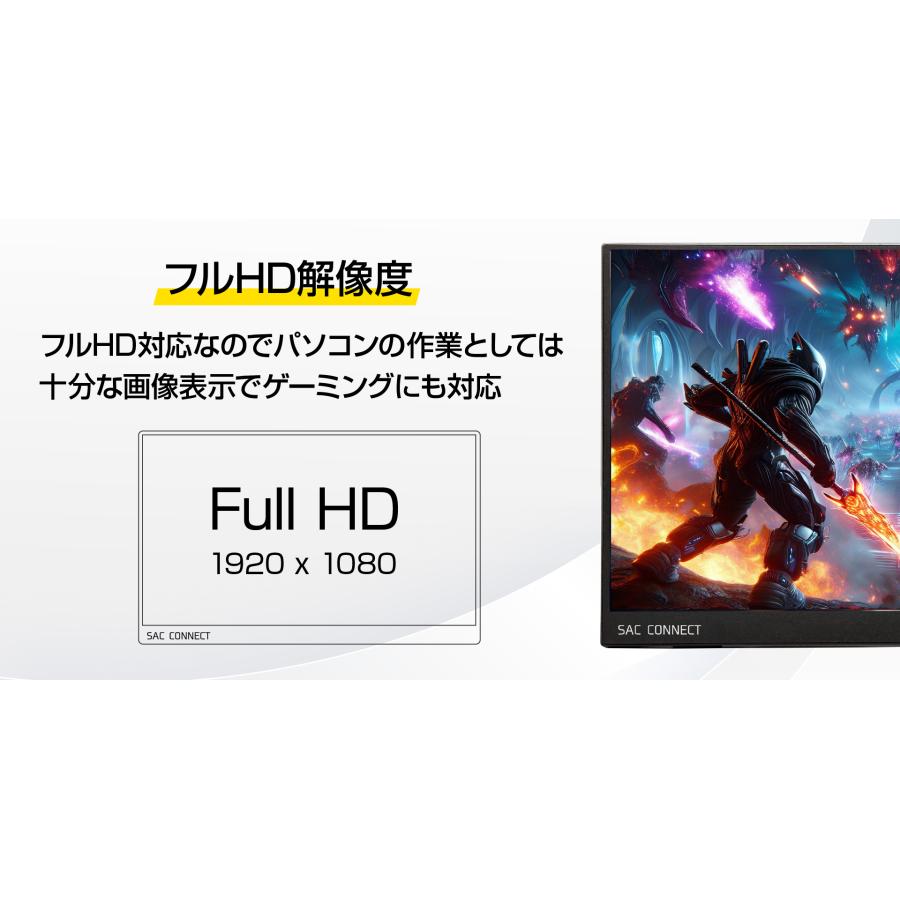 SAC エスエーシー IPSパネル採用 フルHD対応15.6インチモバイル