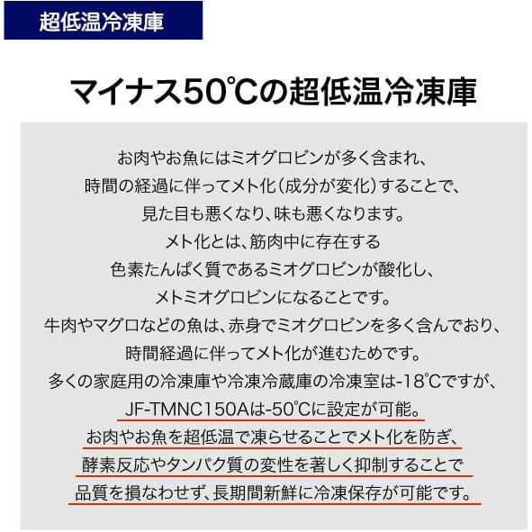 Haier ハイアール 冷凍庫 上開き1ドア150L 直冷式(カギ付)JF-TMNC150A H グレー「Bエリア限定配送」の画像