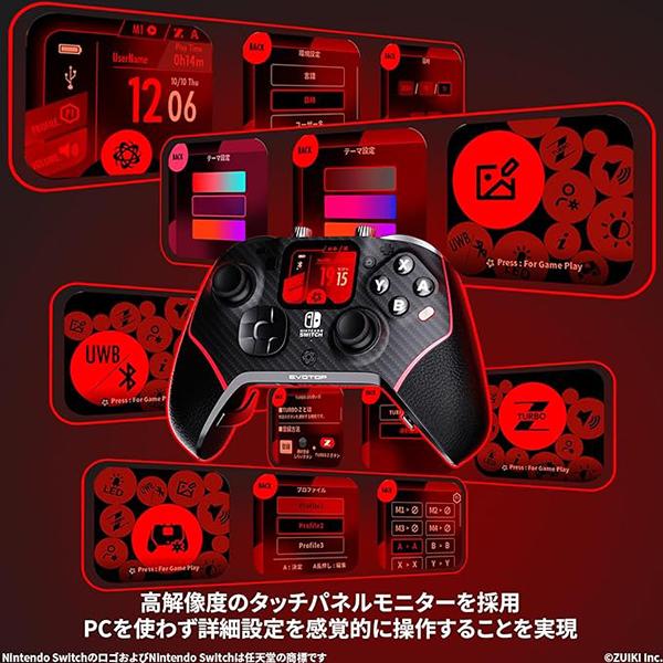 ZUIKI 瑞起 高機能ゲームコントローラー EVOTOP(Black) ZKNS ZUIKI 瑞起 高機能ゲームコントローラー EVOTOP(Black) ZKNS