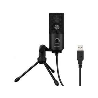 ファイファイン マイクスタンド付き単一指向性USBパソコン用