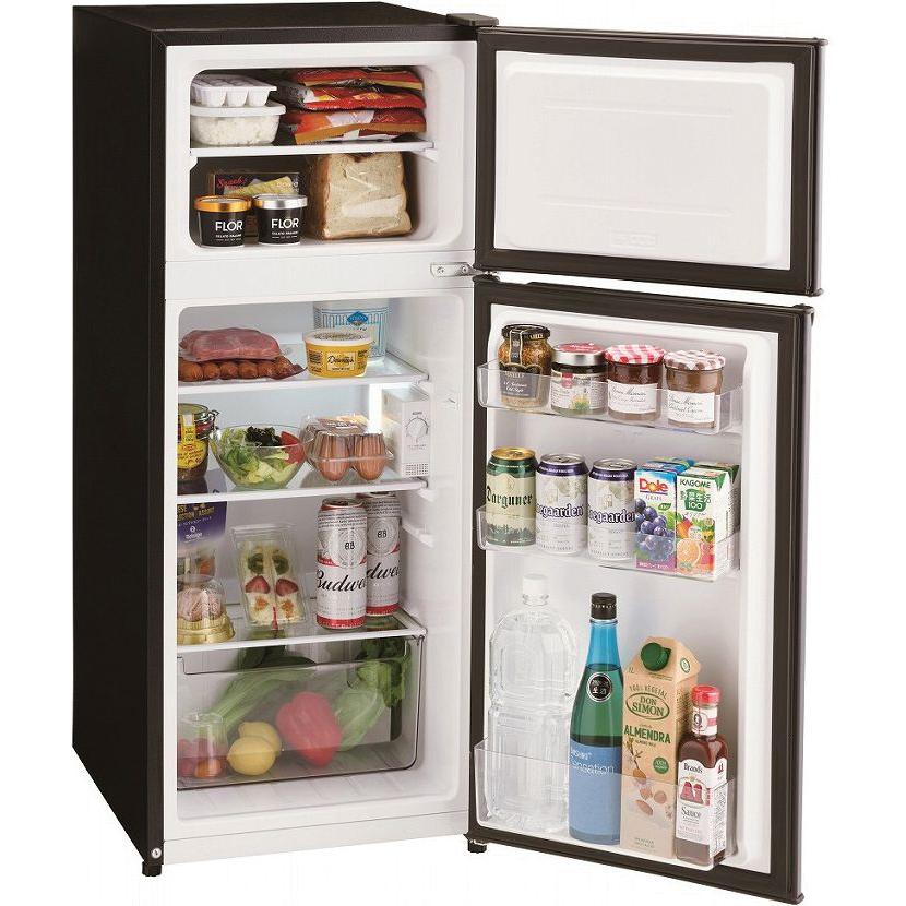 Haier ハイアール 冷蔵庫 右開き2ドア 120L 直冷式 JR-HS12A K ブラック「Bエリア限定配送」_15