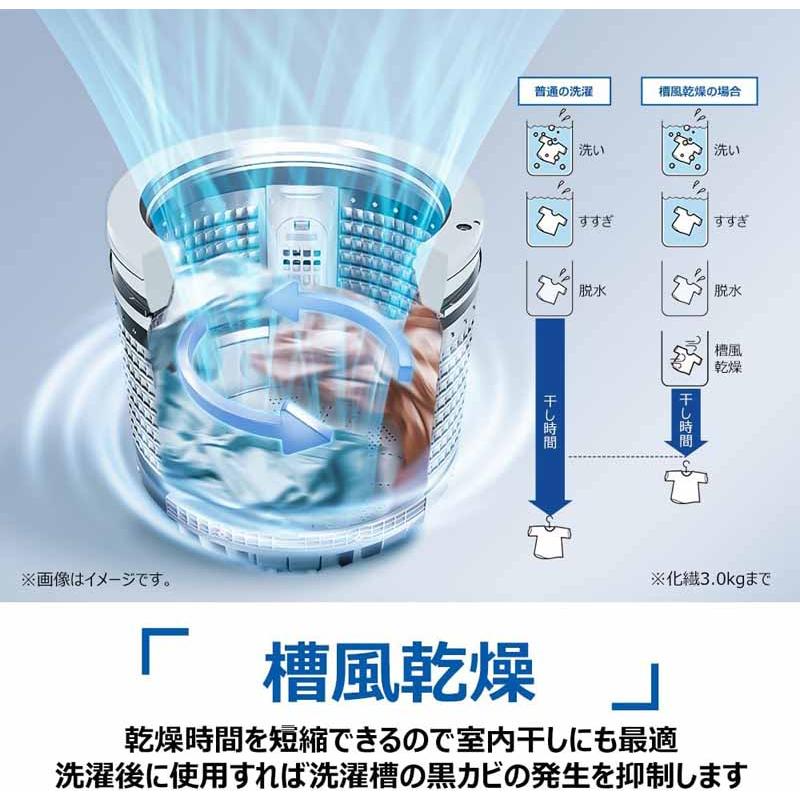 Haier ハイアール 洗濯機 7kg 縦型 全自動 JW-HS70D 高濃度スパイラル