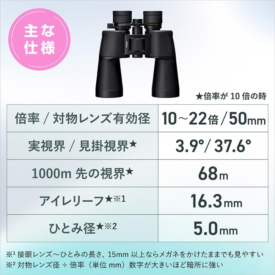 Nikon ニコン ACTION ZOOM 10-22x50 双眼鏡 10-22×50 : NEXT! - 通販