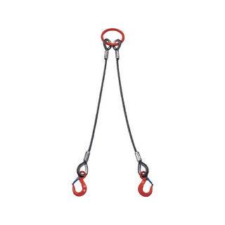 【即納】 ワイヤスリング 2本吊  TAIYO/大洋製器工業 2t用×1m 2TX1 2WRS スリング、吊具