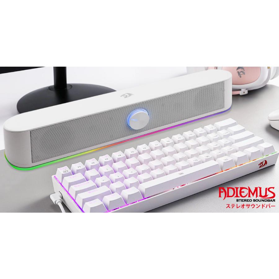 REDRAGON（レッドラゴン） サウンドバー スピーカー REDRAGON REDRAGON(レッドラゴン) RGB USBパワードスピーカー 6W(3W+3W