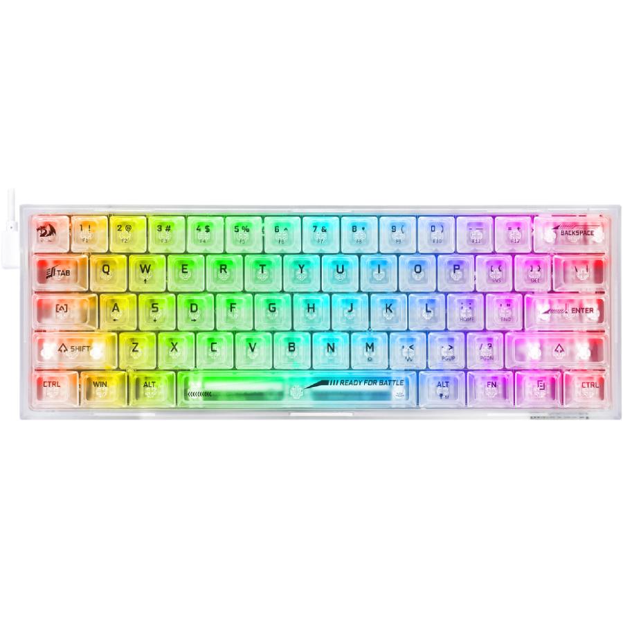 REDRAGON レッドラゴン 有線 ゲーミングキーボード クリスタル 英語