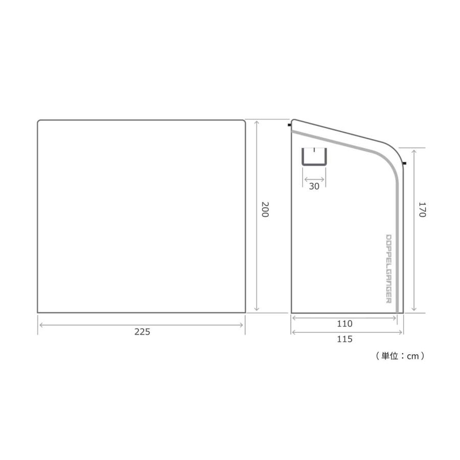 doppelganger ドッペルギャンガー 【代引不可】バイクガレージ2250 カベ DCC639-GY_13