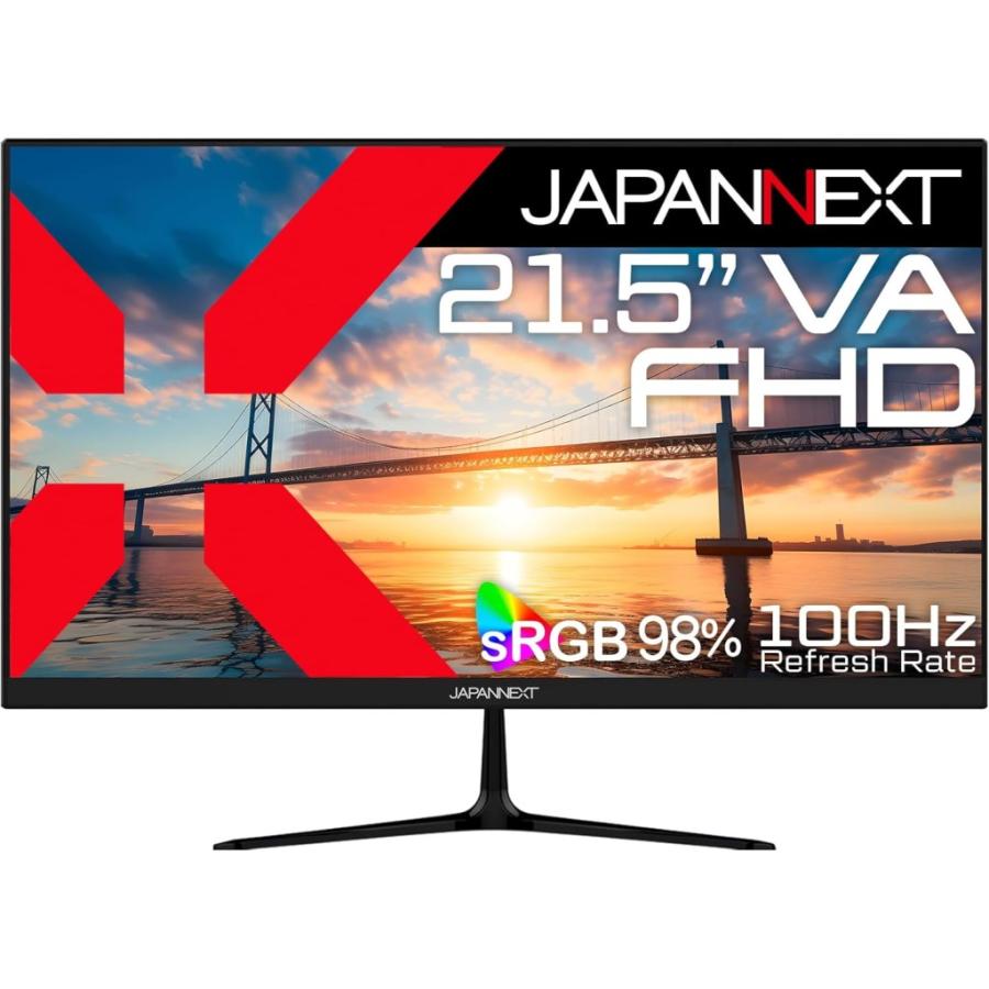 JAPANNEXT ジャパンネクスト フルHD対応21.5型液晶ディスプレイ(VA