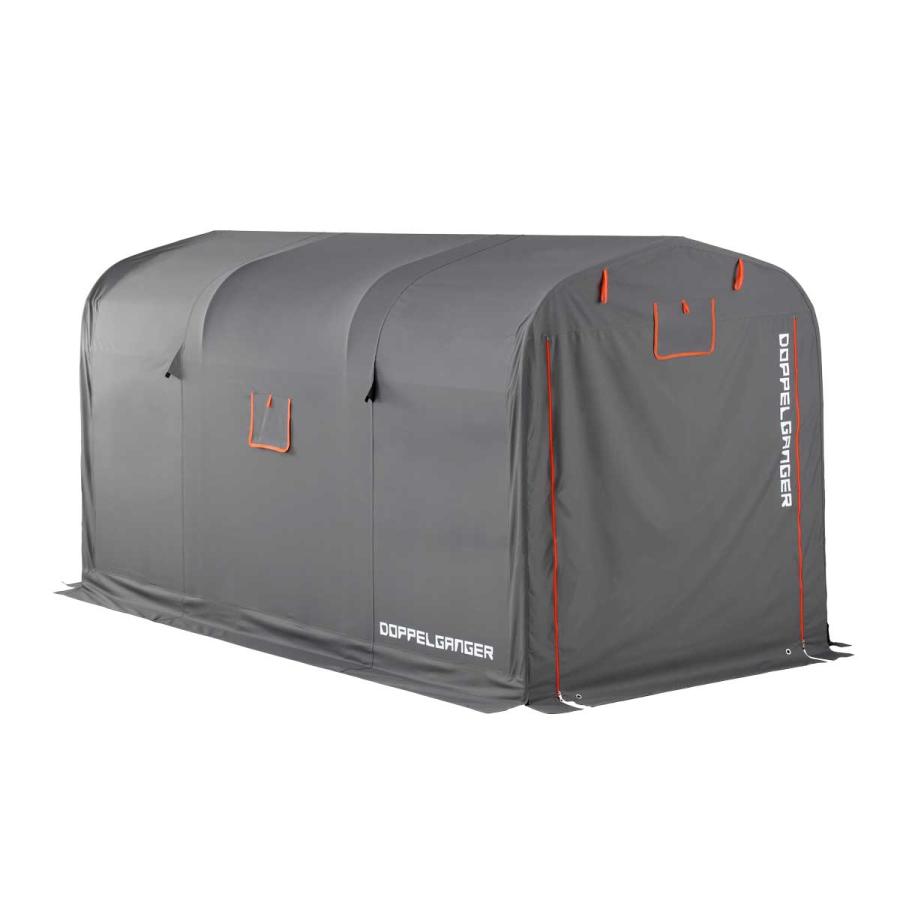 ドッペルギャンガー Doppelganger ストレージバイクガレージ XLサイズ (グレー/オレンジ) DCC330XL-GY