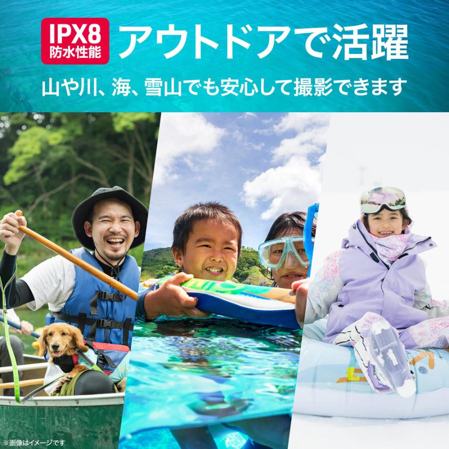 aiwaデジタル 自撮りができる防水コンパクトデジタルカメラ aiwa cam DCW JA5-DCM0002 ブラック_4