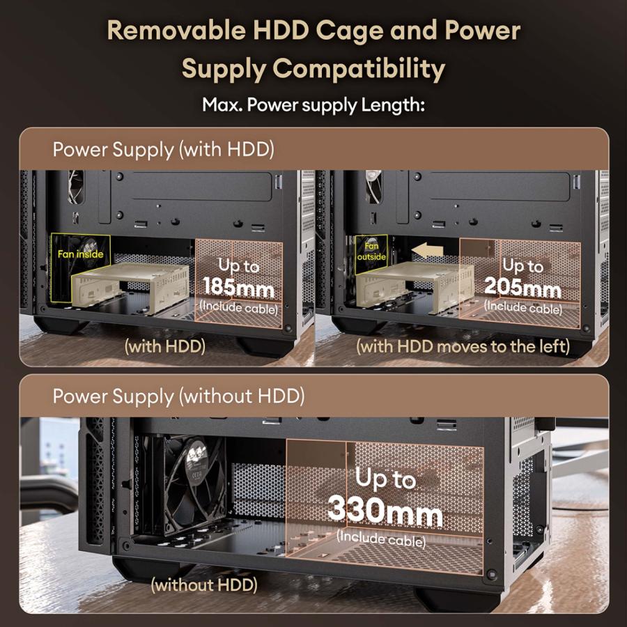 Okinos オキノス Micro-ATX対応ミドルタワーPCケース ファン4個標準