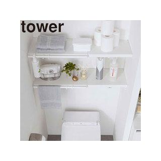 YAMAZAKI 山崎実業  伸縮 つっぱり棒用棚板 タワー S ホワイト tower｜murauchi3