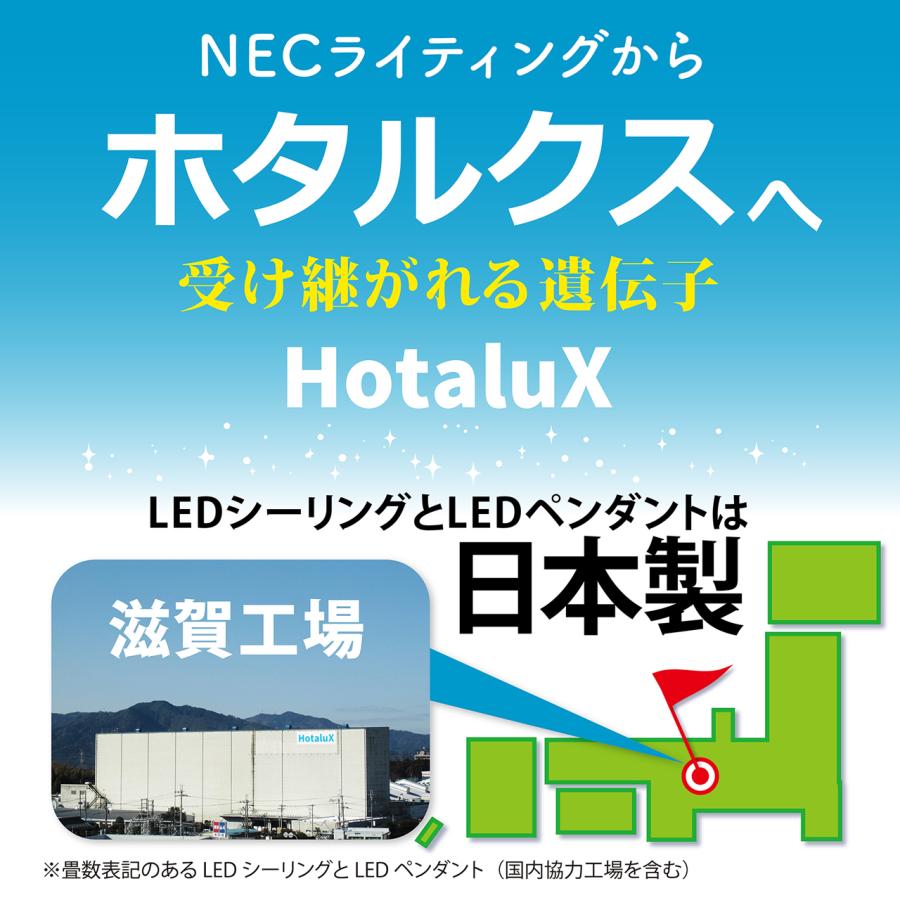 NEC Hotalux ホタルクス 【大型商品】HLDZG18398SG LEDシーリング