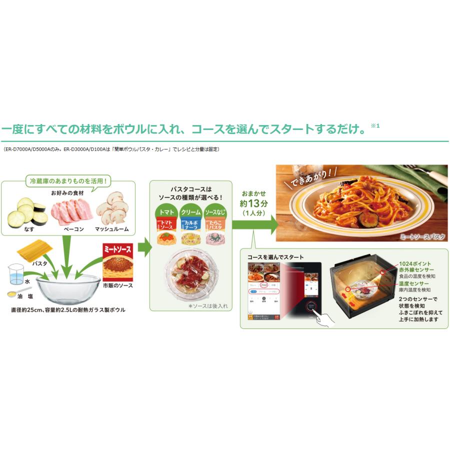 TOSHIBA 東芝 ER-D7000A-W(グランホワイト)　過熱水蒸気オーブンレンジ 30Lの画像