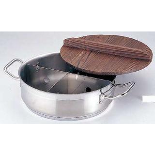TKG 遠藤商事 業務用 21-0 プロ電磁用丸型おでん鍋 木蓋付 大 : NEXT