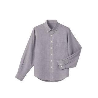 形態安定長袖シャツ（ボタンダウン）３Ｌ／ＷＦ−５７２１ グレー 厨房用衣料、調理服