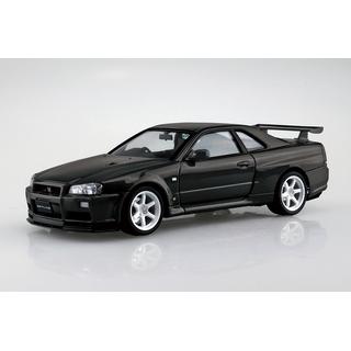 TAKE　青島1/24スカイラインGT-R34プラモデル完成品 1/24 アオシマ スカイライン R34 GT-R 完成品 AOSHIMA「スカイライン