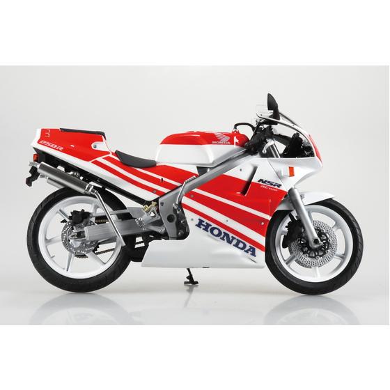 AOSHIMA アオシマ 1/12 完成品バイク Honda NSR250R '89 ロスホワイト