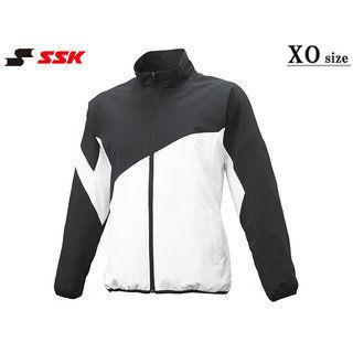 SSK エスエスケイ 【メンズ・ユニセックス】クロストレーニング 長袖フルZIP【ブラック×ホワイト】【XO】BWC1903