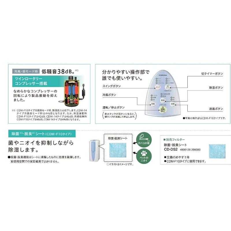 コロナ どこでもクーラー CDM-F1023(A) [スカイブルー] 【除湿機】 ☆コロナ どこでもクーラー CDM-F1023(A) [スカイブルー]【除湿