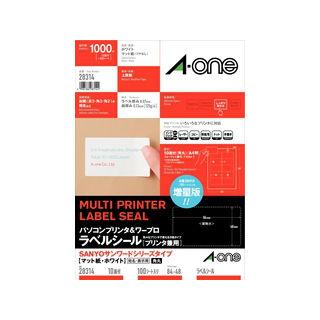 A・one エーワン パソコンプリンタ＆ワープロラベルシール［プリンタ