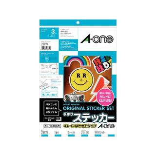 A・one エーワン 手作りステッカー A4 1面 ノーカット 28874 : NEXT
