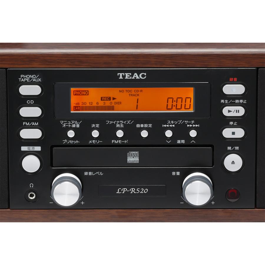 TEAC ティアック 当店在庫限り LP-R520　ターンテーブル/カセットプレーヤー付CDレコーダー_2