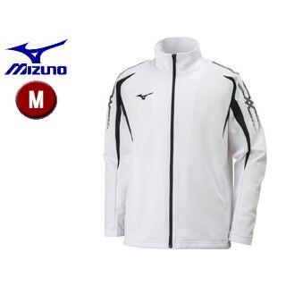ミズノ mizuno  32JC8001-01 ＭＣＢ　ウォームアップシャツ 【M】 （ホワイト×ブラック）｜murauchi3