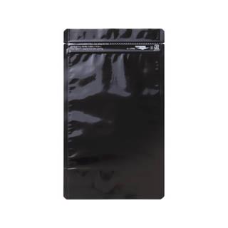 SEINICHI 生産日本社  セイニチ 「ラミジップ」 アルミカラースタンドタイプ 黒 200×140＋41 (50枚入) AL-1420BK｜murauchi3